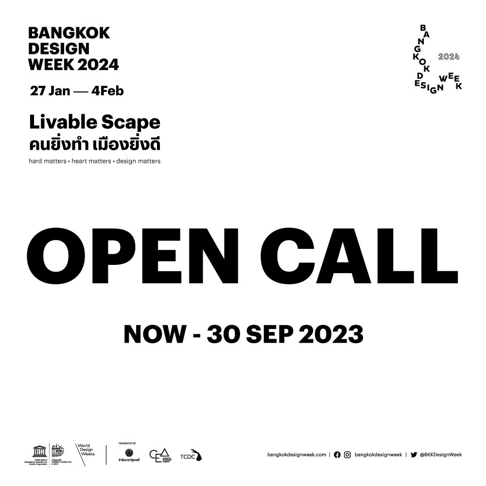 BKK Design Week (BKKDW) 2024 Open Call 2023 BE A PARTNER SIGN UP NOW